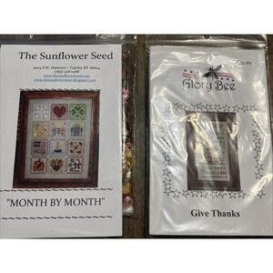 Cross Stitch Kits Lot Of 2 Glory Bee The Sunflower Seed Brand New